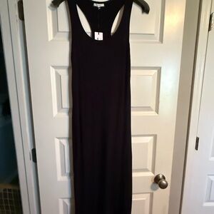 Z Supply Black Sleeveless Halter Maxi Dress